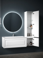 Шкаф-пенал SANCOS Very подвесной правый, Bianco , 350х300х1600 мм, арт. PVR35RW