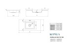 KOMO Мебельная раковина 610х516 мм