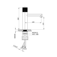 Смеситель для раковины Desire VBF-1D3BG, брашированное золото