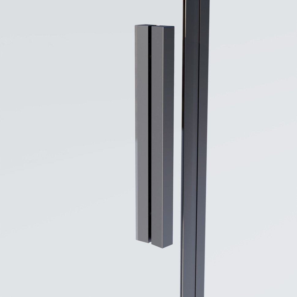 Душевой уголок Софт 2 (Soft 2) VSR-3SO28014CLGM, 1400*800, вороненая сталь, стекло прозрачное