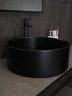 Раковина Gid Bm9011 53368 накладная черная матовая 40x40x15