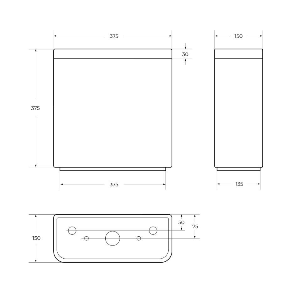 Бачок BelBagno ENERGIA BB8134T