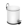 Ведро-контейнер BERGES для мусора с педалью 5 л, белое
