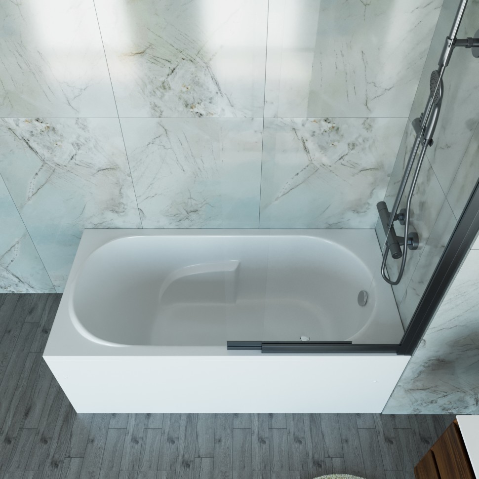 Ванна акриловая Vincea VBT-2A150-LG с ножками 1500*750*470, пристенная, цвет белый