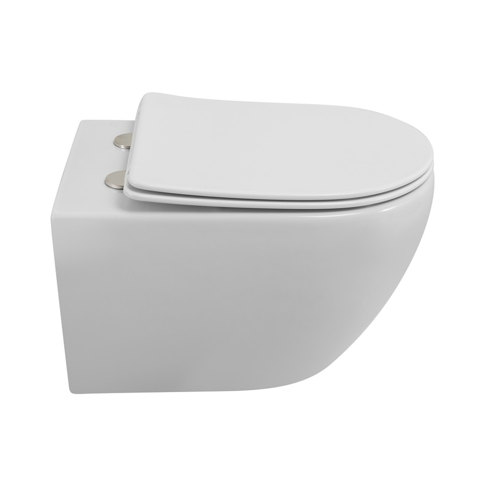 Унитаз подвесной безободковый с сиденьем CEZARES STREAM CZR-2426-TH-TOR/SC