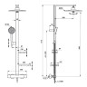 Душевая система ALU+ с термостатом Ideal Standard черный матовый