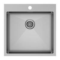 Мойка нерж. сталь KRONER 51, PM215151-BS, брашированная сталь, 510х510мм, Paulmark