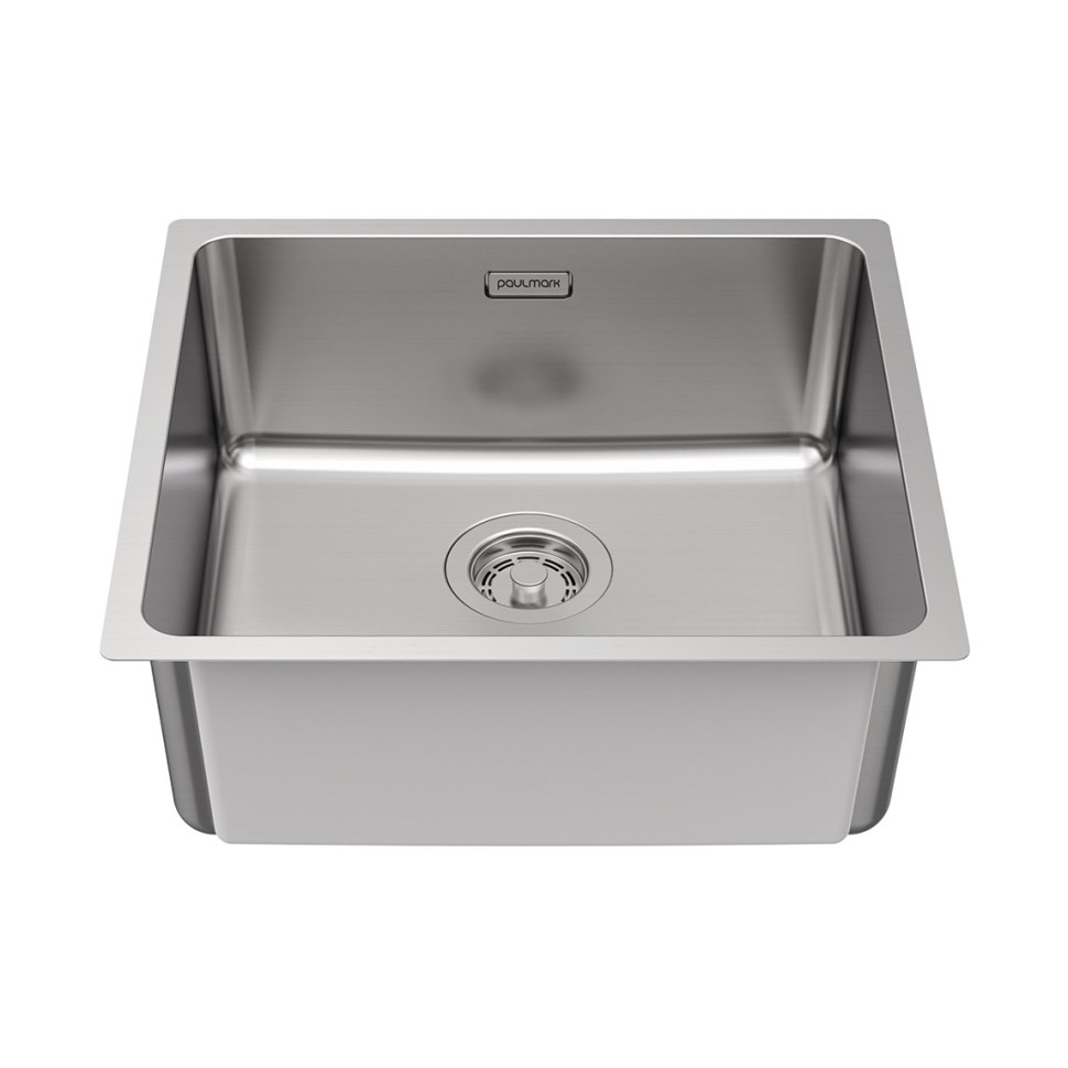 Мойка YUNI 49 UNI, нерж. сталь, YU49-BS, брашированная нерж. сталь, 490х440мм, Paulmark