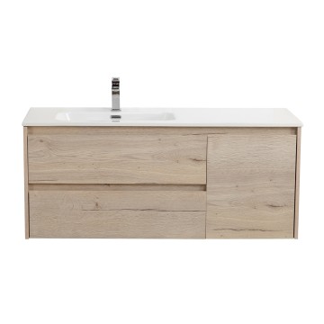 База под раковину подвесная BelBagno KRAFT-1000-2C-1A-SO-RGB-L Rovere Galifax Bianco