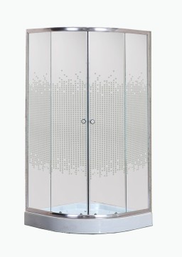 Душевой уголок Niagara Eco NG-001-14 (90х90х195) низкий поддон(13см),стекло мозаика,2 места