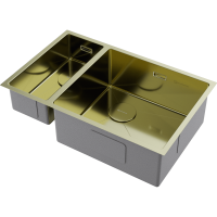 Кухонная мойка Omoikiri Taki 69-2-U/IF-R Side-LG нерж. сталь/светлое золото