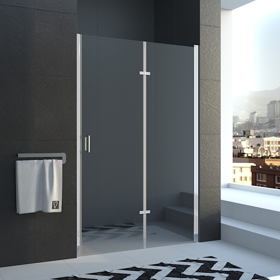Душевая дверь Veconi Vianno VN-42, 1000x1950, хром, стекло прозрачное