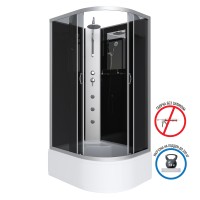Душевая кабина Niagara Classic NG-2510-14LBKTG (120х80х210) высокий поддон(40см),стекло тонированное,4 места