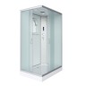 Душевая кабина Niagara Classic NG-43085-14QP (100х80х215) низкий поддон(13см),стекло матовое,3 места