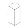 Душевой уголок Гарда (Garda) VSS-1G1112CLBN, 1200*1100, брашированный никель, стекло прозрачное