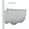 Унитаз BERGES подвесной VENTAS Rimless 49 см, сиденье дюропласт Ventas Slim SO, микролифт, быстросъём