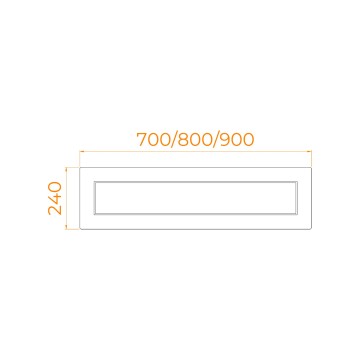 Экран для душевого поддона RGW NB/CL-S боковой (900)