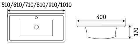 Раковина Ceramalux N YJ-803-80