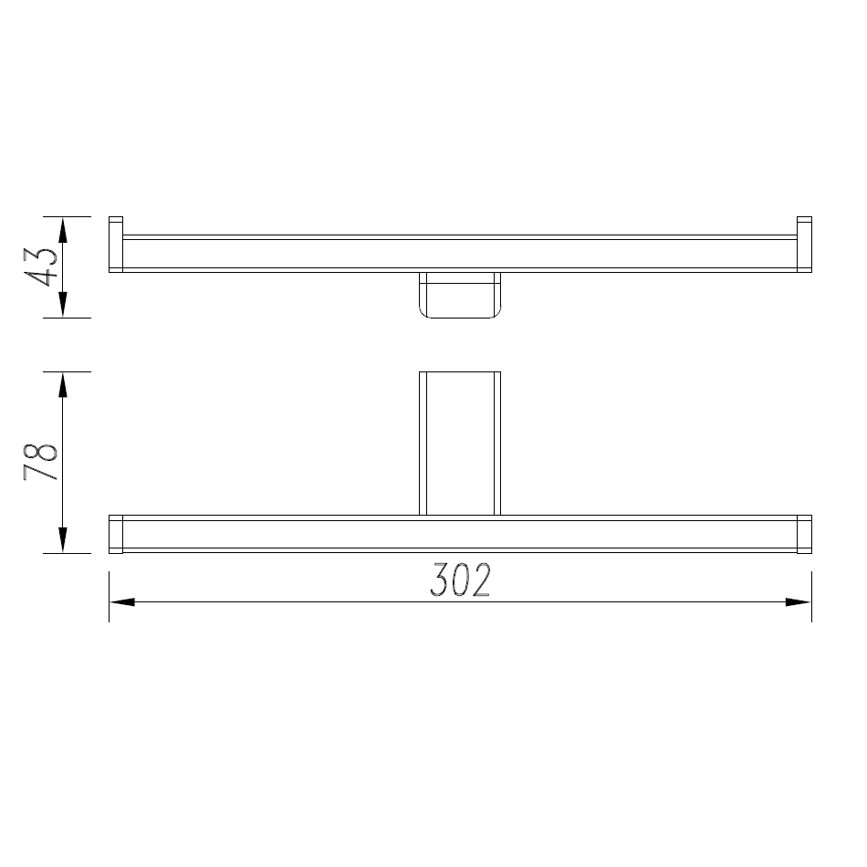 AQM7308CR Tivoli Держатель туалетной бумаги двойной, хром