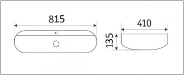 Умывальник CeramaLux D1347