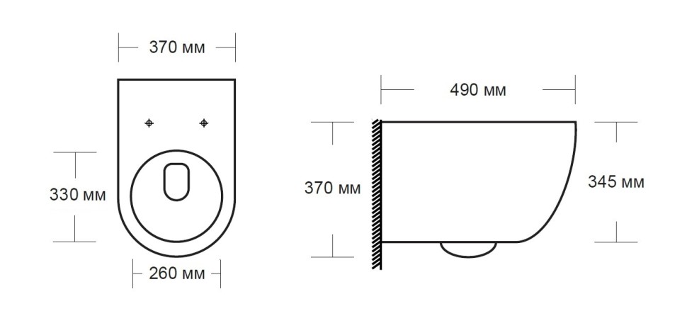 Унитаз подвесной безободковый MILLEAU Vortex N MYL038BMB с микролифтом (матовый черный)