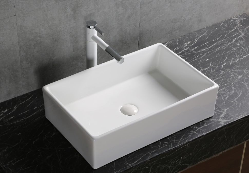 Раковина накладная MILLEAU Miel MU7060B-GW (белый глянец)