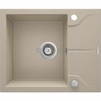 Гранитная мойка, 1-чаша с осушкой