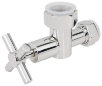 Вентиль запорный крестовой G 1&quot; НГ х G 3/4&quot; НГ