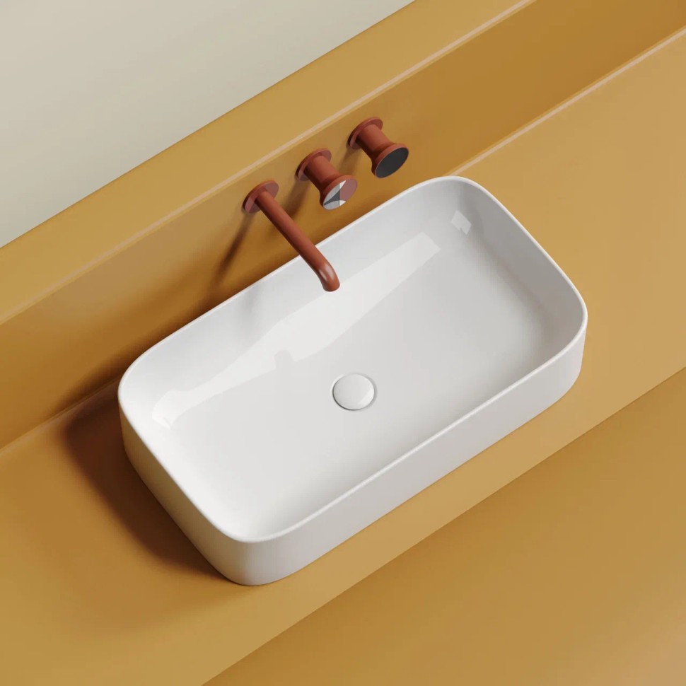 Умывальник чаша накладная прямоугольная Element 705x380x150мм