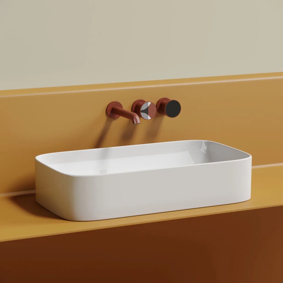 Умывальник чаша накладная прямоугольная Element 705x380x150мм