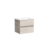 Тумба подвесная SANCOS Urban 590х450х550, c двумя ящиками оснащенными доводчиками, дуб галифакс натуральный , арт. UR60EG