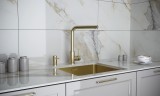 Смеситель для кухни TWIN, светлое золото, Tw213622-LG, Paulmark