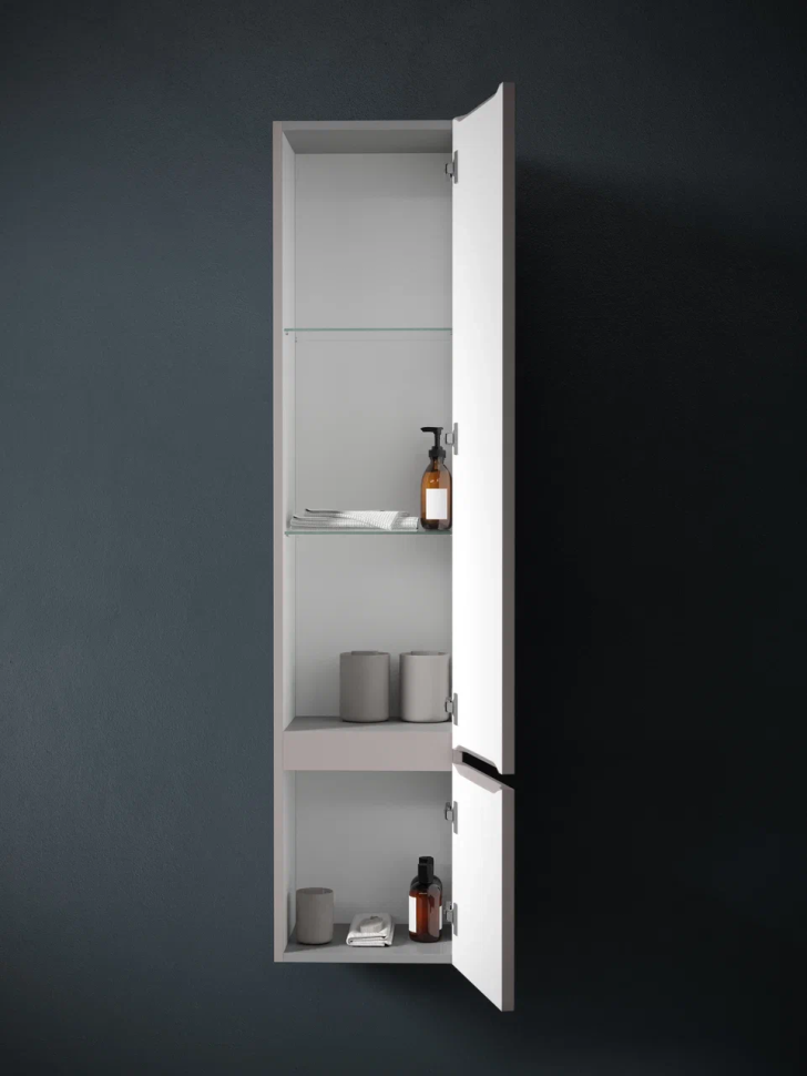 Шкаф-пенал SANCOS Very подвесной правый, Doha Soft , 350х300х1600 мм, арт. PVR35RSM