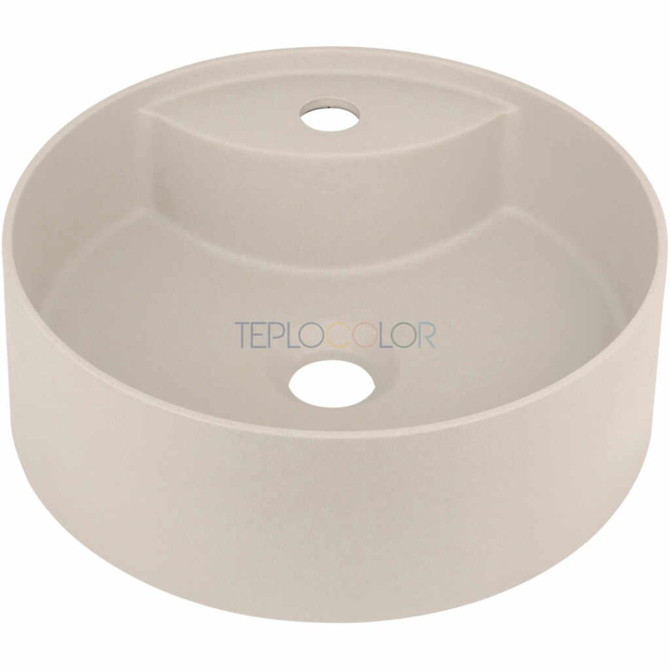 Гранитная раковина, на столешницу, с бортиком для смесителя