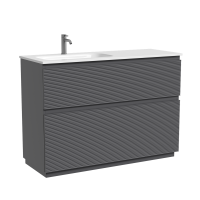 Тумба напольная SANCOS Folk Floor левая 1190х445х850, c двумя ящиками оснащенными доводчиками, Grey soft, арт.FL120FLGS