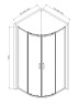 Душевой уголок 900*900*1950мм., стекло 6мм, цвет профиля хром. Размер