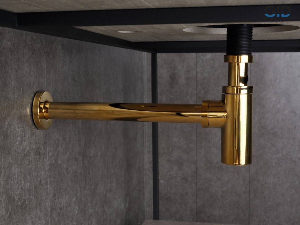 Сифон для раковины Gid G-64GD 75506S золотой