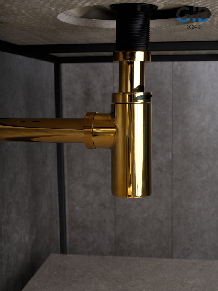 Сифон для раковины Gid G-64GD 75506S золотой