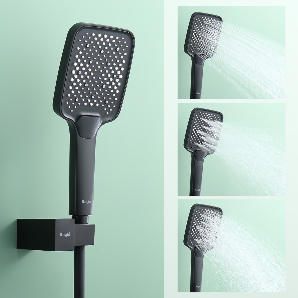 Душевая система Raglo встраиваемая черный