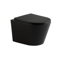 Унитаз подвесной IBERICA BLANCA BURGOS MINI Tornado черный матовый (IB.BRM.234.2B2)