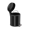 Ведро-контейнер BERGES для мусора с педалью 5 л, черное