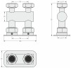 Модуль прямой EU50 (2 х НГ G 3/4" / 2 х НГ G 3/4")