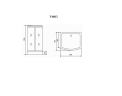 Timo Comfort T-8815 Fabric Glass душевая кабина 120*90*220