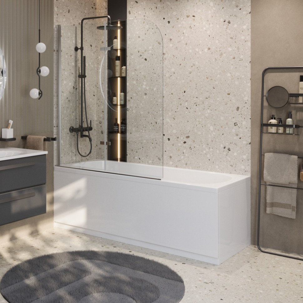 Акриловая ванна CEZARES ECO-175-75-41-W37