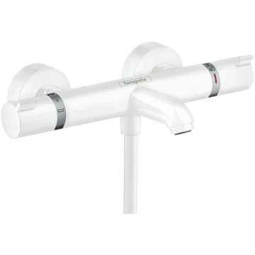 Смеситель Hansgrohe Ecostat для ванны, настенный, термостатический, цвет: белый матовый 13114700