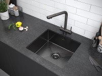 Смеситель для кухни SKALEN, вороненая сталь, Sk213020-GM, Paulmark