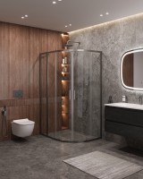 Душевой уголок CEZARES MOLVENO-RH-2-130/100-C-GM-IV