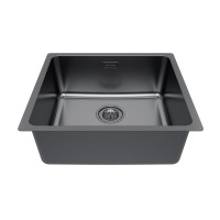 Мойка YUNI 49 UNI, нерж. сталь, YU49-GM, вороненая сталь, 490х440мм, Paulmark