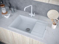 Мойка FLUGEN 60, IT-GRANIT, PM317850-GR, серый, 780х500 мм, Paulmark