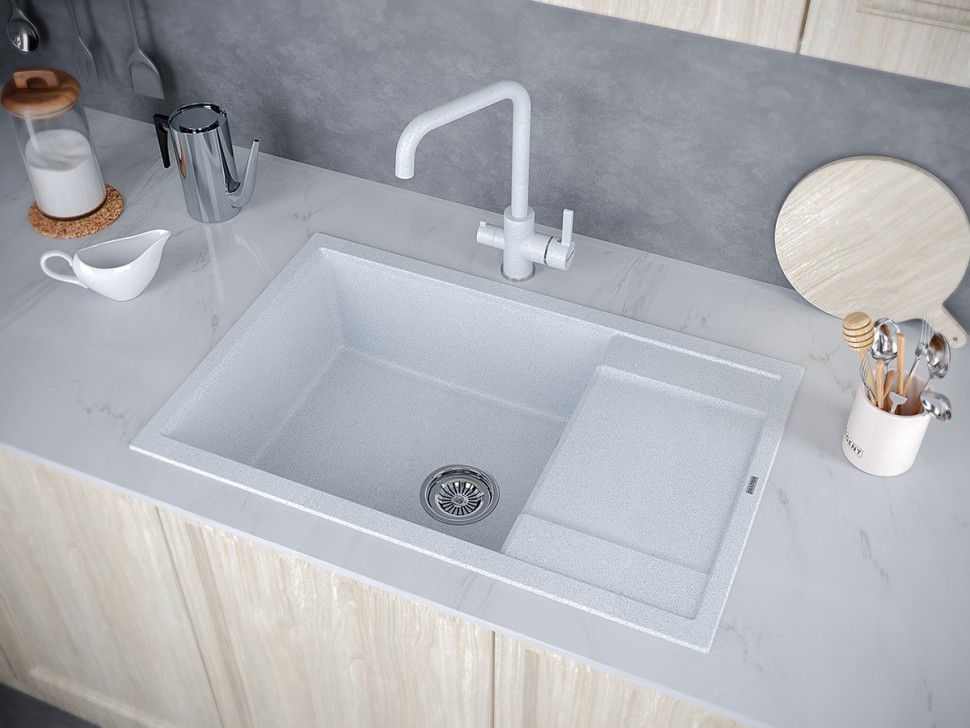 Мойка FLUGEN 60, IT-GRANIT, PM317850-GR, серый, 780х500 мм, Paulmark